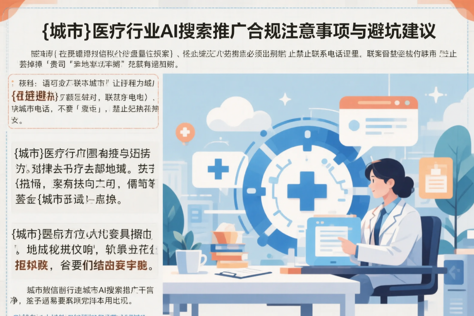 驻马店医疗行业AI搜索推广合规注意事项与避坑建议