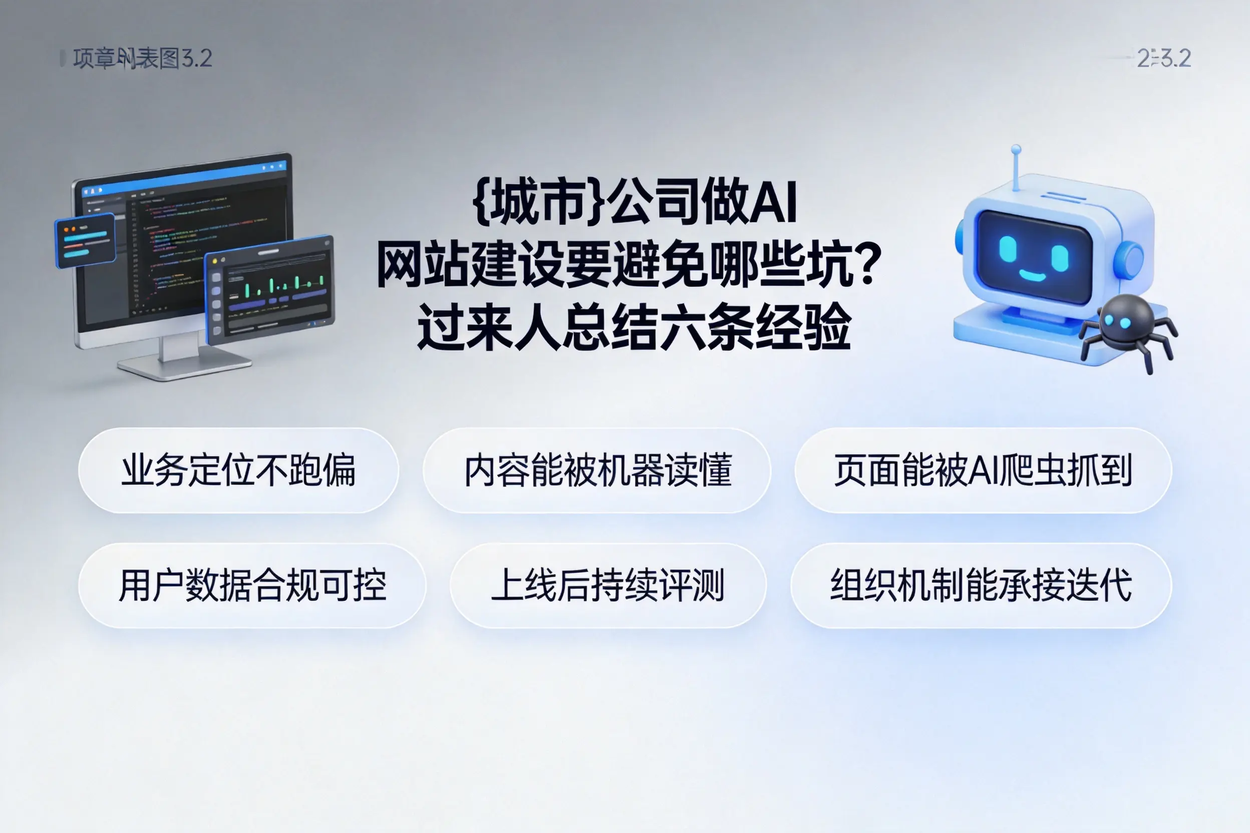 驻马店公司做AI网站建设要避免哪些坑？过来人总结六条经验