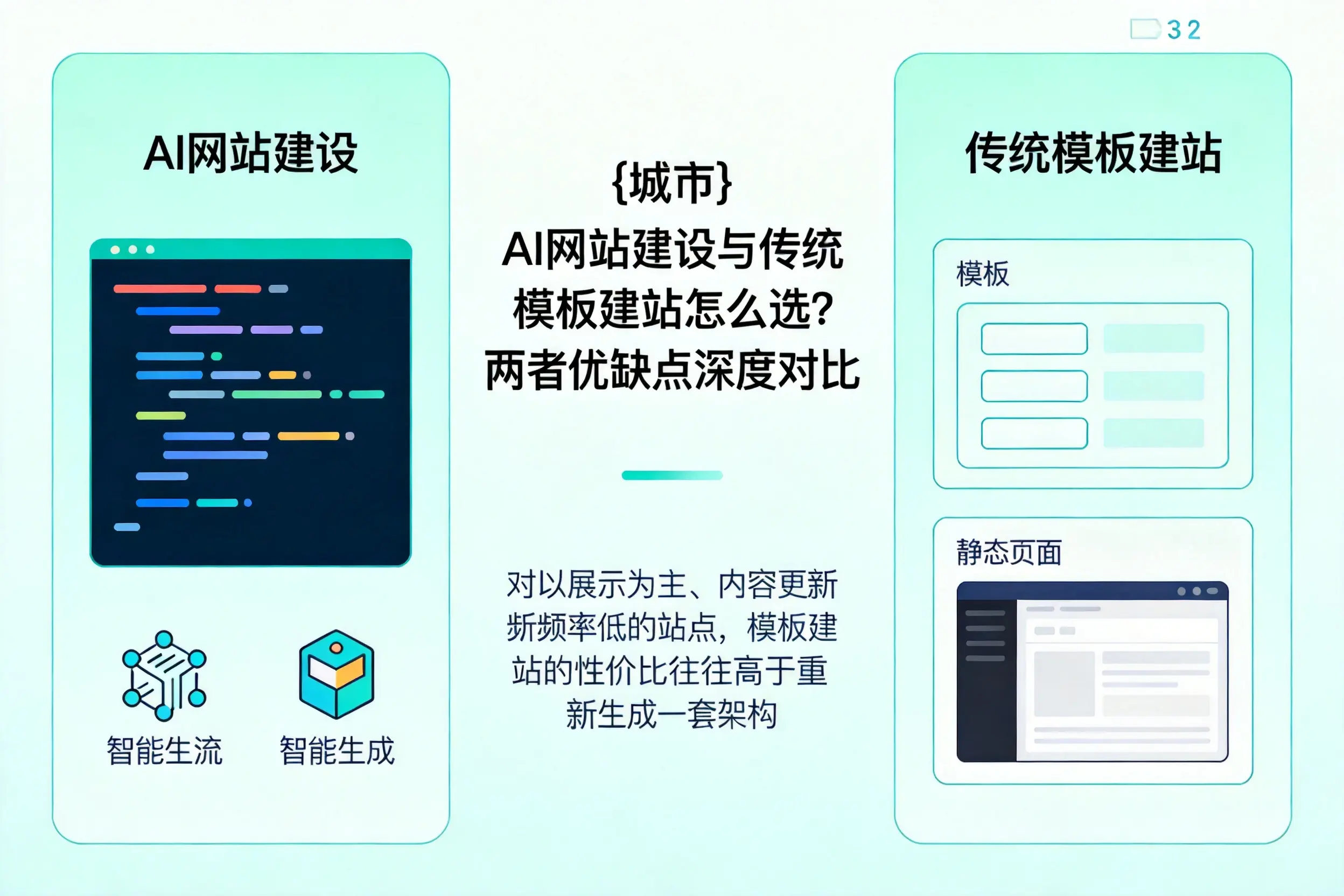 驻马店AI网站建设与传统模板建站怎么选？两者优缺点深度对比