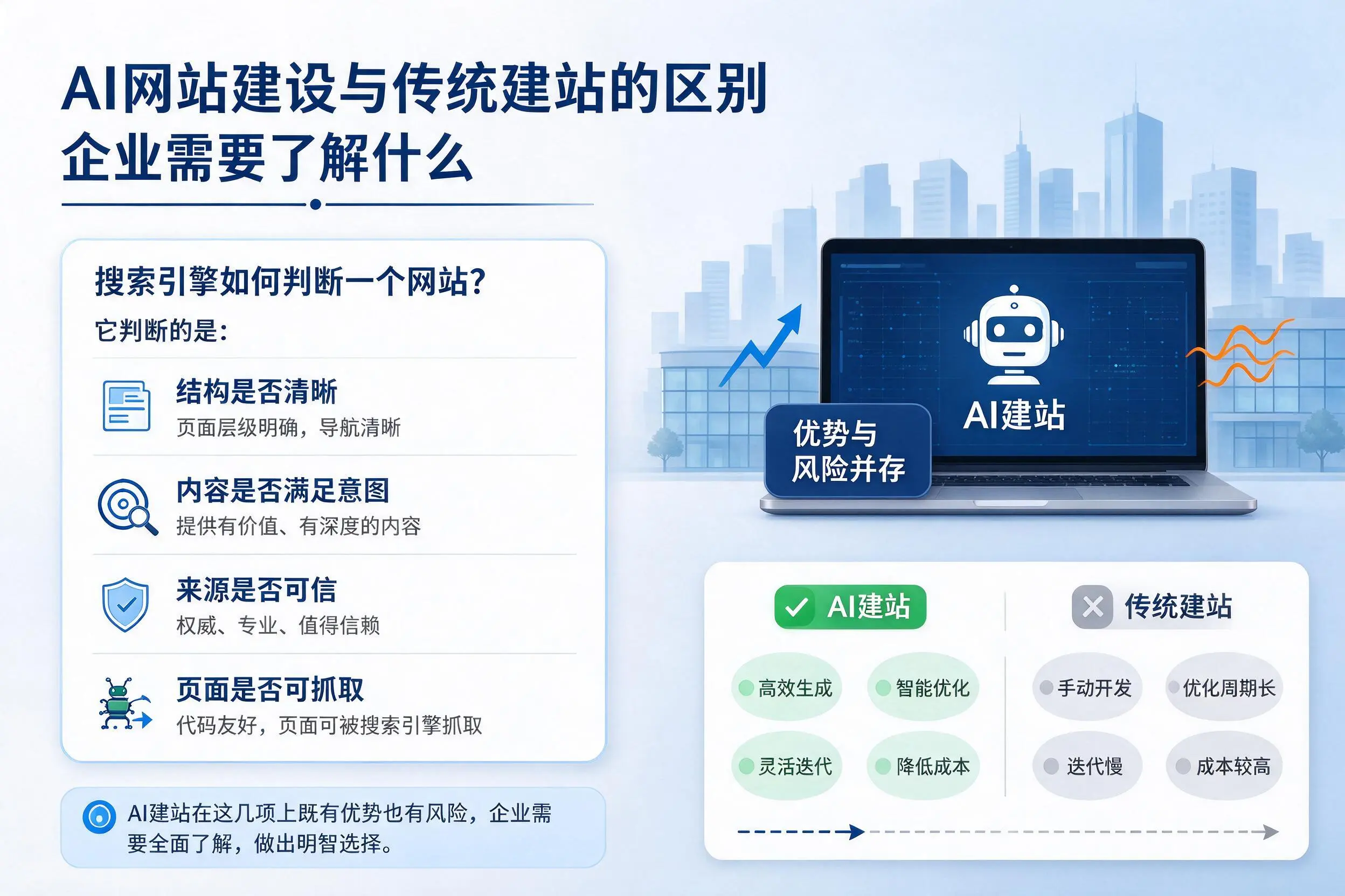 AI网站建设与传统建站的区别，驻马店企业需要了解什么