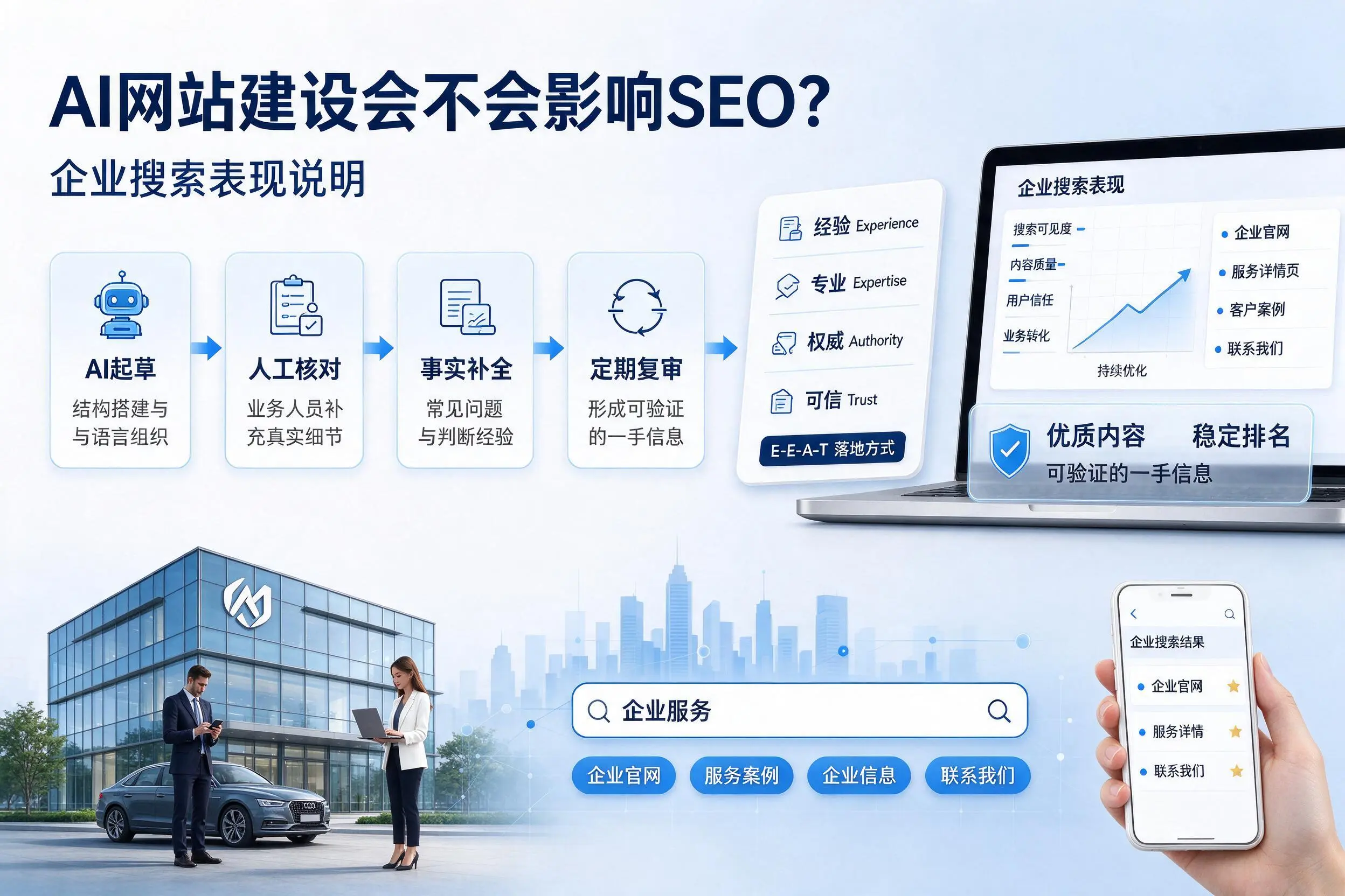 AI网站建设会不会影响SEO？驻马店企业搜索表现说明