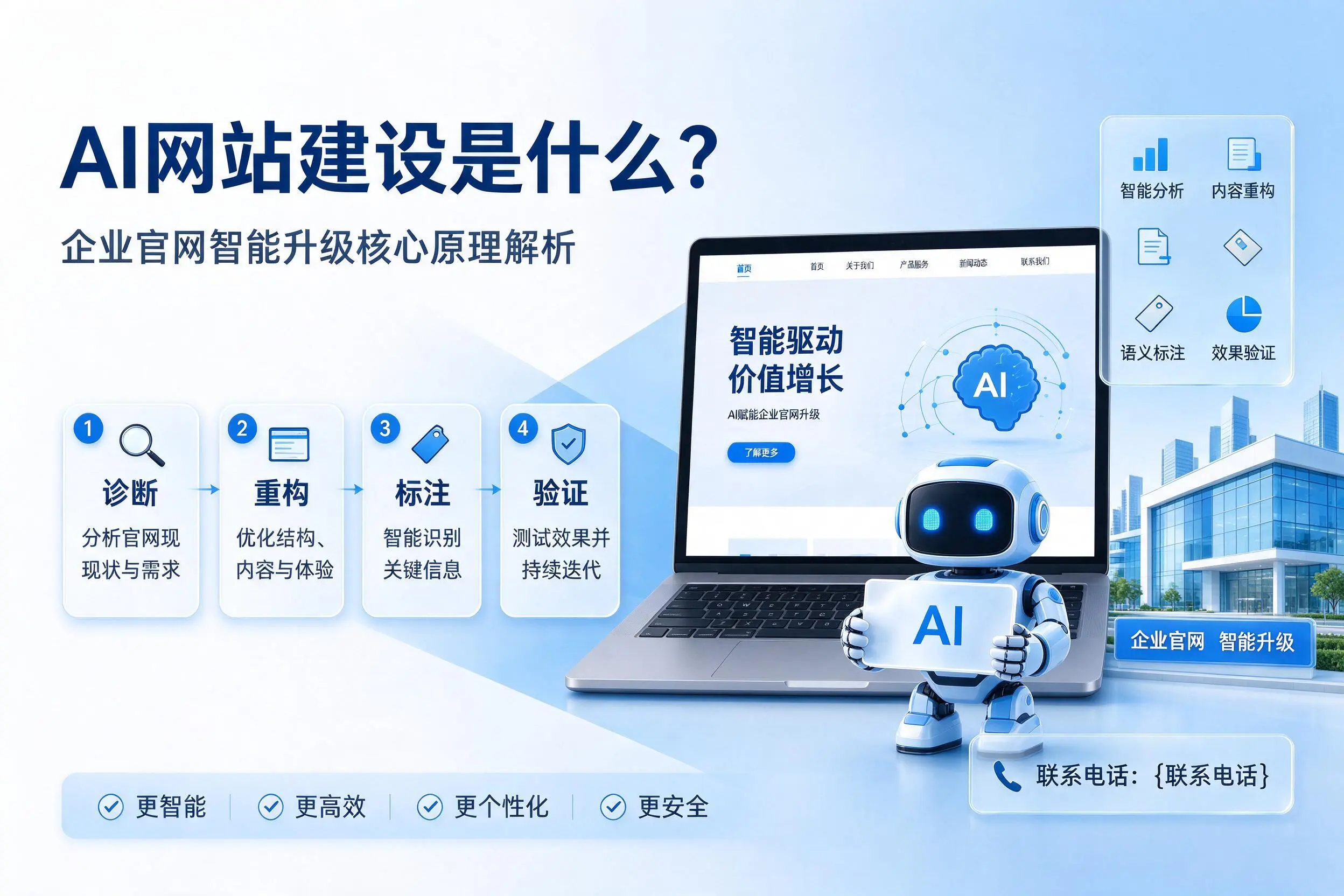 AI网站建设是什么?驻马店企业官网智能升级核心原理解析